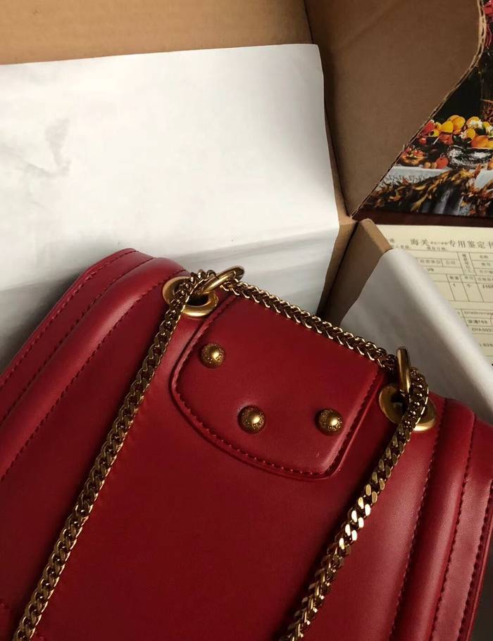 Dolce & Gabbana Origianl Leather Bag 4917 Red&Green