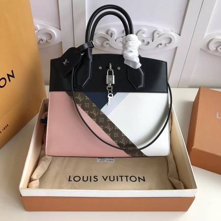 Louis Vuitton Original Leather CITY STEAMER M53802 Pink&Black