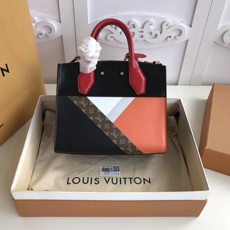 Louis Vuitton Original Leather CITY STEAMER M53802 Red&Black&Blu