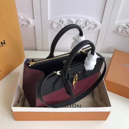 Louis Vuitton Original Leather CITY STEAMER PM M55062 Black&Wine