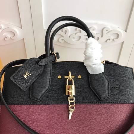 Louis Vuitton Original Leather CITY STEAMER PM M55062 Black&Wine