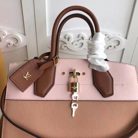 Louis Vuitton Original Leather CITY STEAMER PM M55062 Pink&Apricot