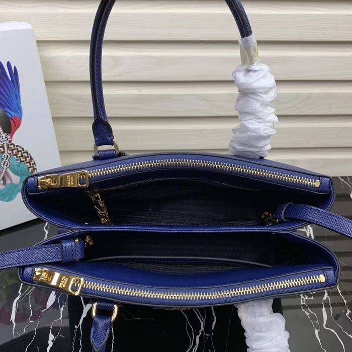 Prada Galleria Saffiano Leather Bag 1BA232 Blue