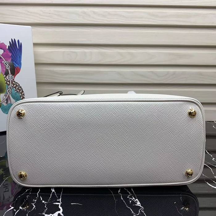 Prada Galleria Saffiano Leather Bag 1BA232 White