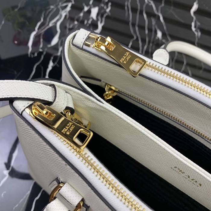 Prada Galleria Saffiano Leather Bag 1BA232 White