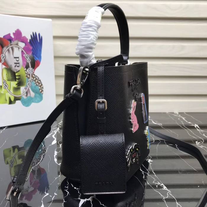 Prada Panier small Saffiano Bag 1BA217 Black