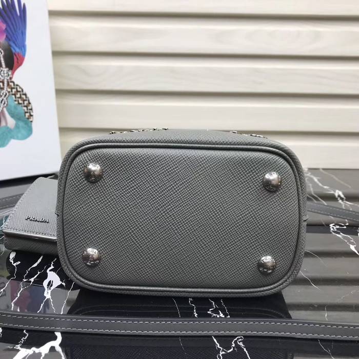 Prada Panier small Saffiano Bag 1BA217 Grey