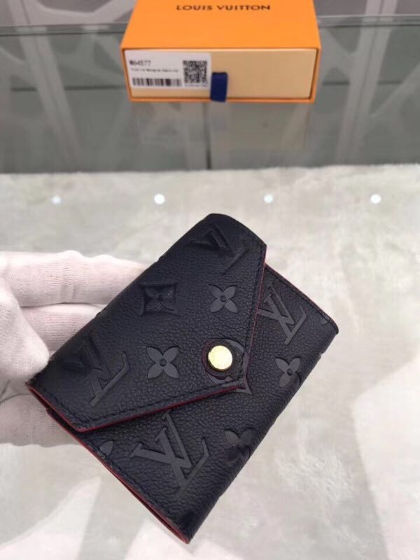 Louis Vuitton Original Monogram Empreinte Wallet M58439 Navy Blue