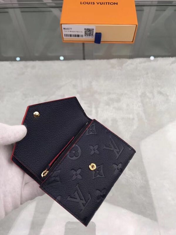 Louis Vuitton Original Monogram Empreinte Wallet M58439 Navy Blue