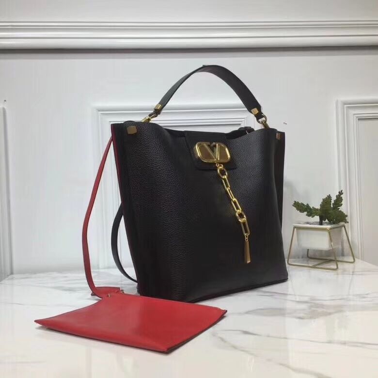 VALENTINO Origianl Leather Bag V0008 Black