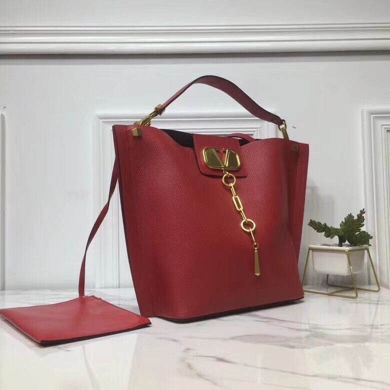 VALENTINO Origianl Leather Bag V0008 Red