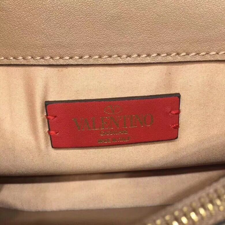 VALENTINO Origianl Leather Bag V0009 Apricot