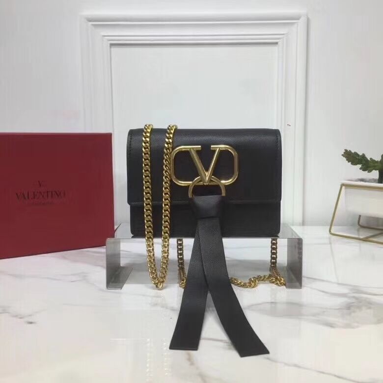 VALENTINO Origianl Leather Bag V0009 Black