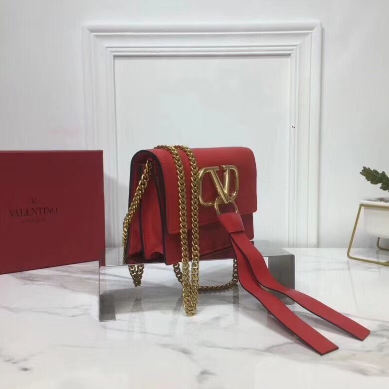 VALENTINO Origianl Leather Bag V0009 Red