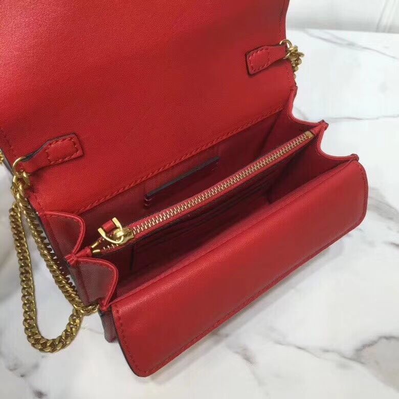 VALENTINO Origianl Leather Bag V0009 Red