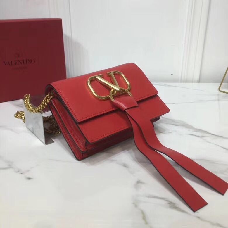 VALENTINO Origianl Leather Bag V0009 Red