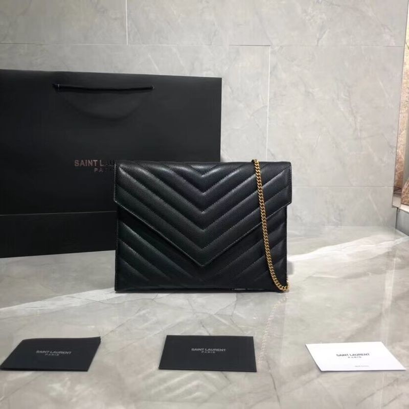 Yves Saint Laurent Shoulder Bag Original Leather Y569267 Black