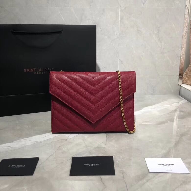 Yves Saint Laurent Shoulder Bag Original Leather Y569267 Red