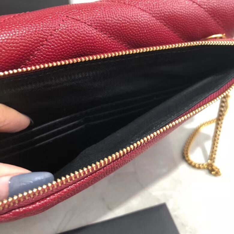 Yves Saint Laurent Shoulder Bag Original Leather Y569267 Red