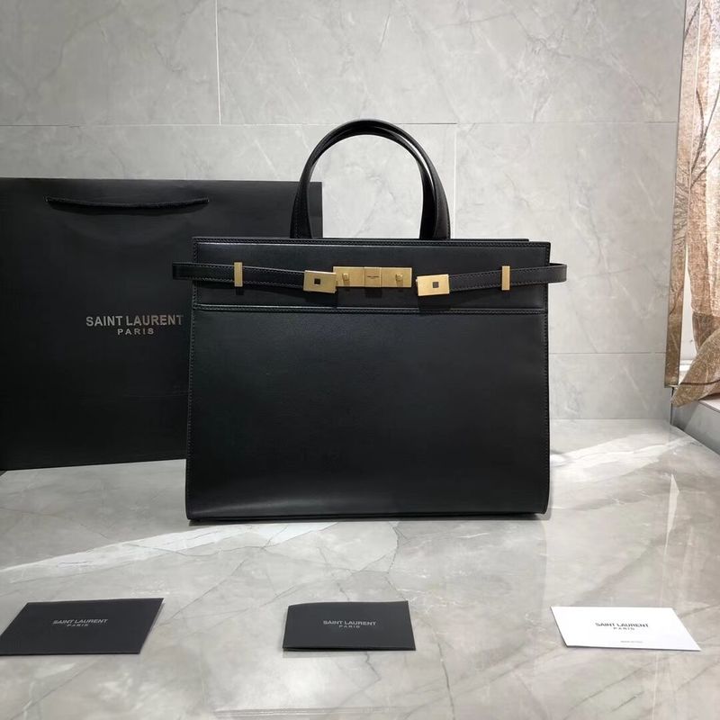 Yves Saint Laurent Top Handle Bag Original Leather Y568702 Black