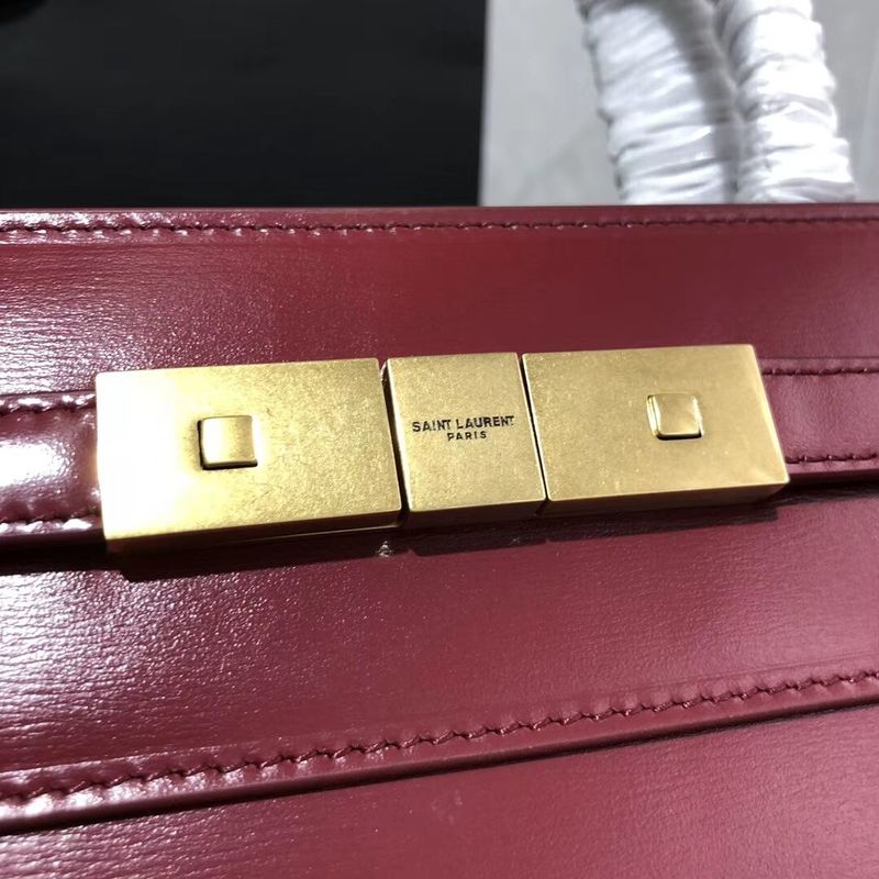 Yves Saint Laurent Top Handle Bag Original Leather Y568702 Red