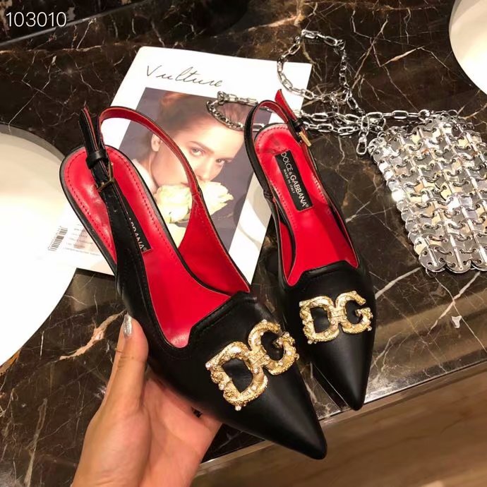 Dolce & Gabbana 6CM High Heels Shoes DG446SJC-2