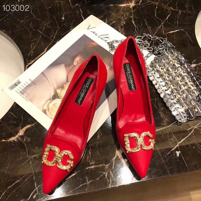 Dolce & Gabbana 6CM High Heels Shoes DG447SJC-5