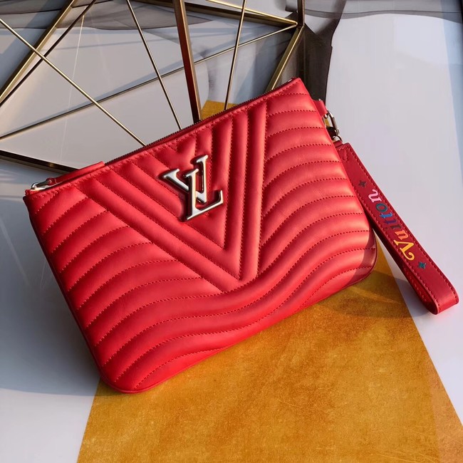 Louis Vuitton NEW WAVE Zipper Clutch bag M67500 red