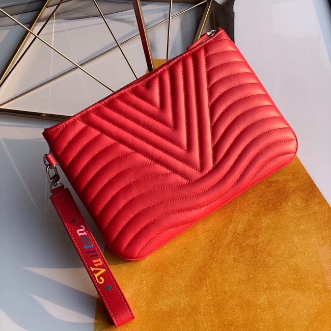 Louis Vuitton NEW WAVE Zipper Clutch bag M67500 red