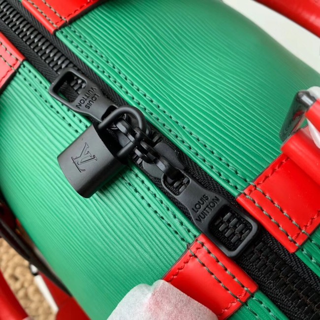 Louis Vuitton Epi Leather Keepall SUPREME 45CM M45419 with Shoulder Strap green