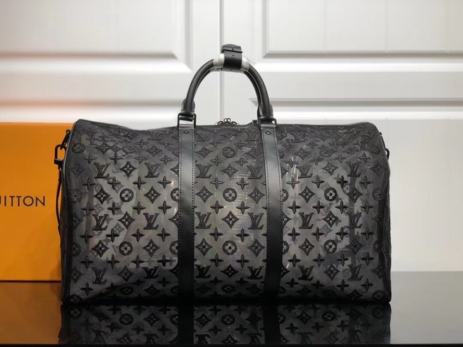 Louis Vuitton KEEPALL BANDOULIERE 50 with Shoulder Strap M53971 black