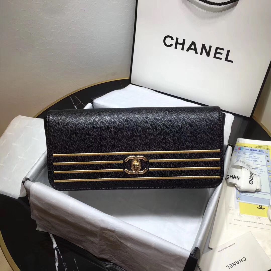 Chanel Handbag Caviar Original Leather C69468 Black