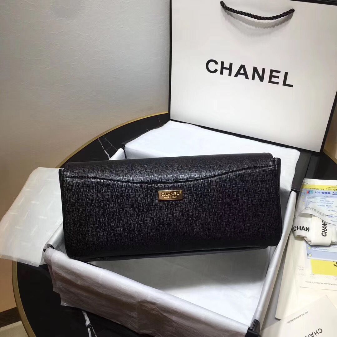 Chanel Handbag Caviar Original Leather C69468 Black