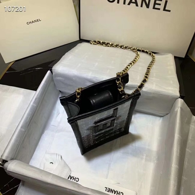 Chanel Shoulder Bag Original Leather 7738 black
