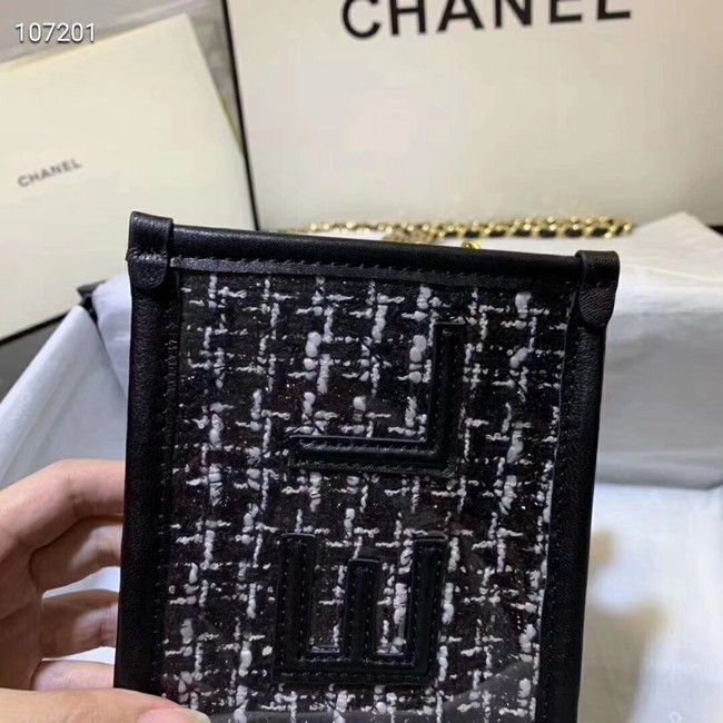 Chanel Shoulder Bag Original Leather 7738 black