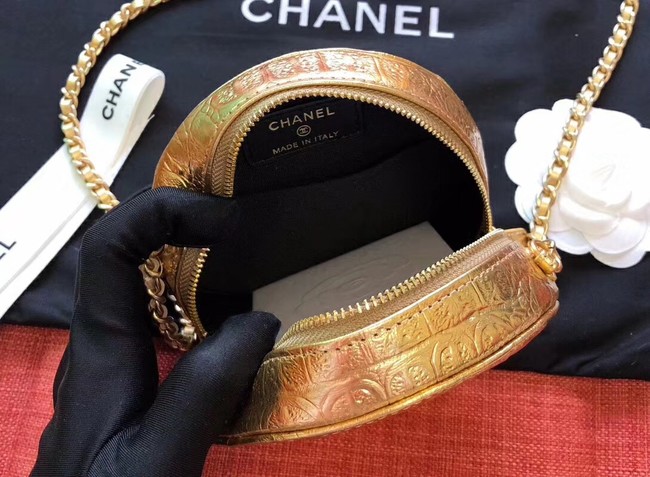 Chanel Calfskin & Gold-Tone Metal AP0366 Gold
