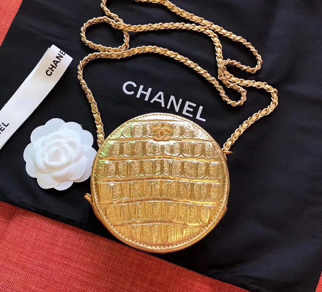 Chanel Calfskin & Gold-Tone Metal AP0366 Gold