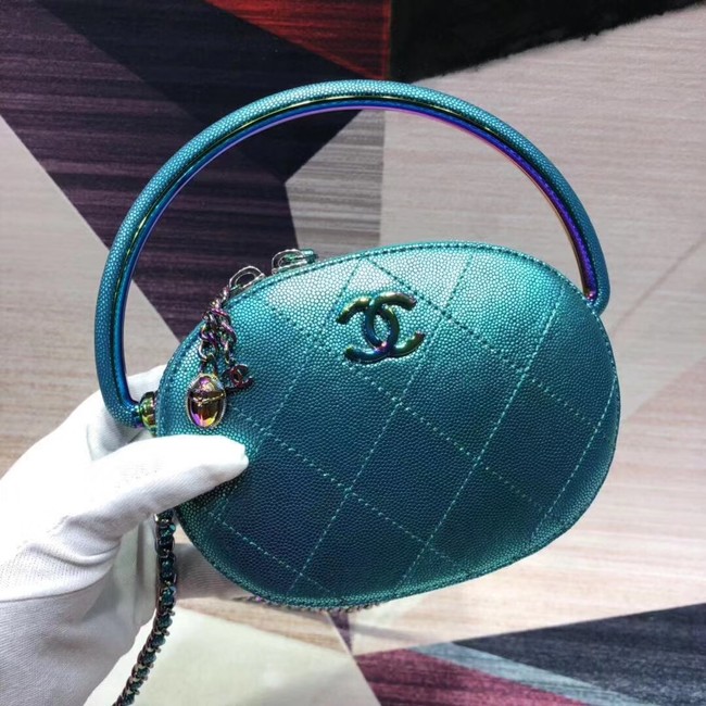 Chanel Calfskin Clutch Bag AS0764 green