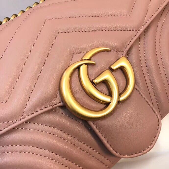 Gucci GG Marmont Original Leather matelasse shoulder bag 443497