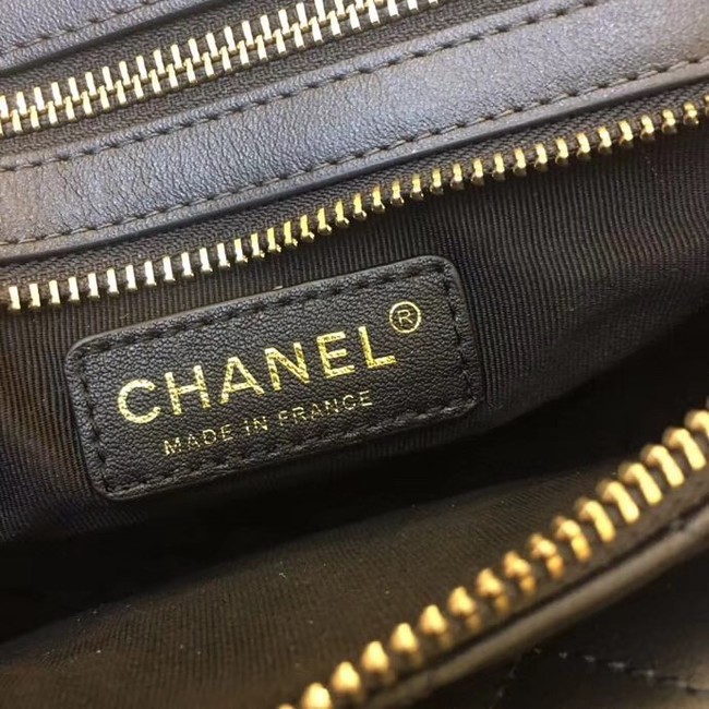 Chanel Original Leather Belt Bag Black SA0814 Gold