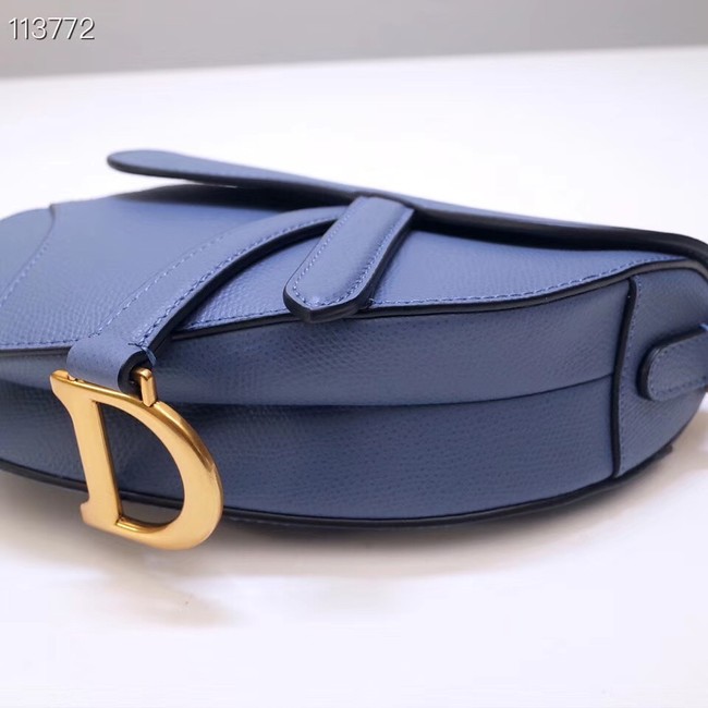 Dior Mini Saddle Bag Calfskin M0447 Blue