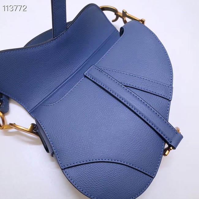 Dior Mini Saddle Bag Calfskin M0447 Blue