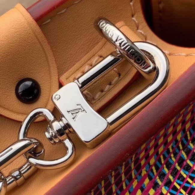 Louis Vuitton Trunk Clutch Original Leather Bag M55456 Pink