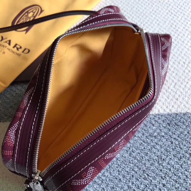 Goyard Calfskin Leather Shoulder Bag 6788 Wine