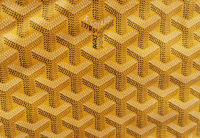 Goyard Calfskin Leather Tote Bag 6783 Yellow