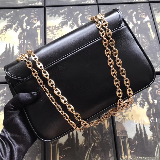 Gucci GG Original Leather Shoulder Bag 576421 Black