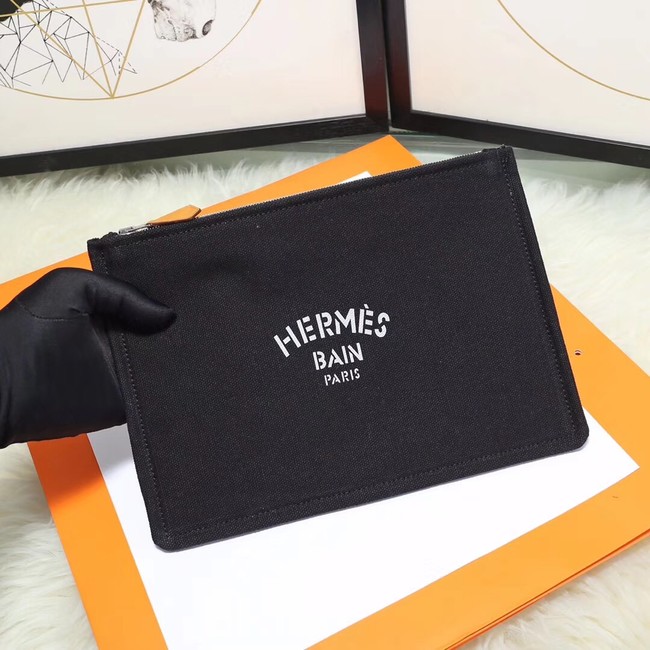 Hermes Cosmetic Bag H3700 Black