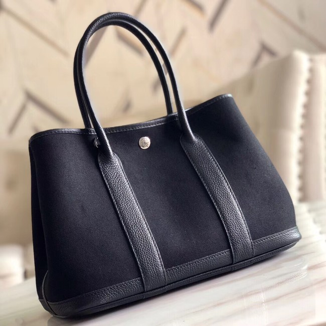 Hermes Garden Party 36cm Tote Bags Original Leather A3698 Black