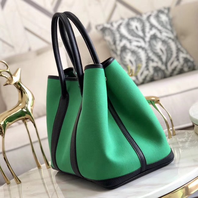 Hermes Garden Party 36cm Tote Bags Original Leather A3698 Green