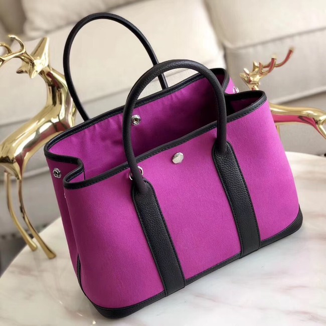 Hermes Garden Party 36cm Tote Bags Original Leather A3698 Purple